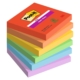 Paquete de 6 tacos de notas Post-It Super Sticky Playful 76 x 76 mm