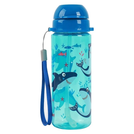 Botella infantil de tritan 400 ml tiburones