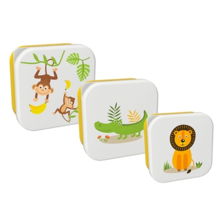 Set de 3 snack box animales