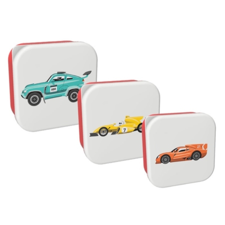 Set de 3 snack box coches