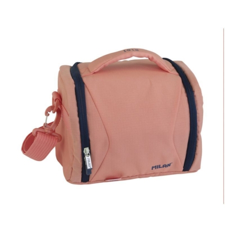 Bolsa isotérmica porta alimentos gran capacidad (5 l), rosa