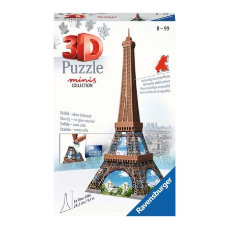 Mini puzzle 3D Torre Eiffel 62 piezas