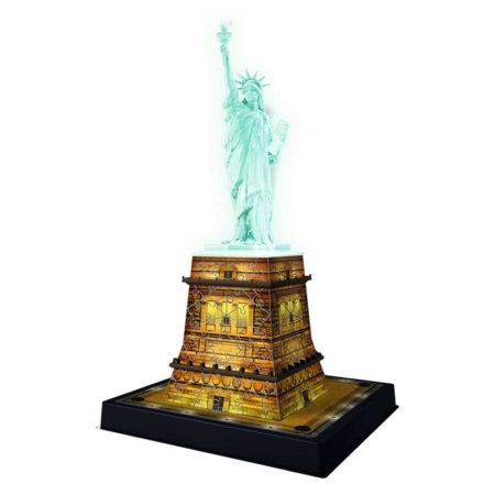 Puzzle 3D Estatua de la Libertad de noche 216 piezas