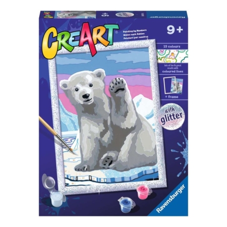 Pintar por números Hola oso polar