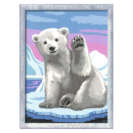 Pintar por números Hola oso polar