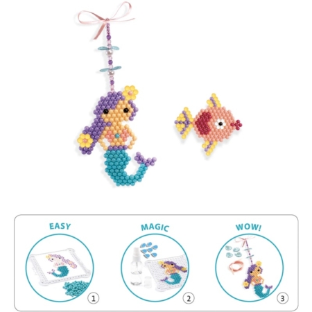 Colgantes aqua beads Marinos