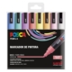 Estuche de 8 rotuladores Posca PC-5M Pastel