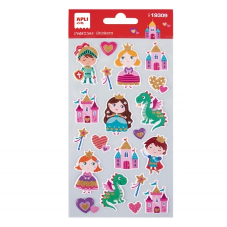 Bolsa con 1 hoja de pegatinas Cuento de hadas