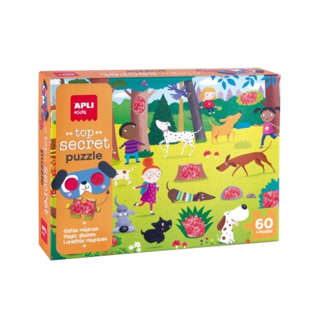 Puzzle secretos de los perros 60 piezas