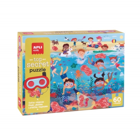 Puzzle secretos de la playa 60 piezas