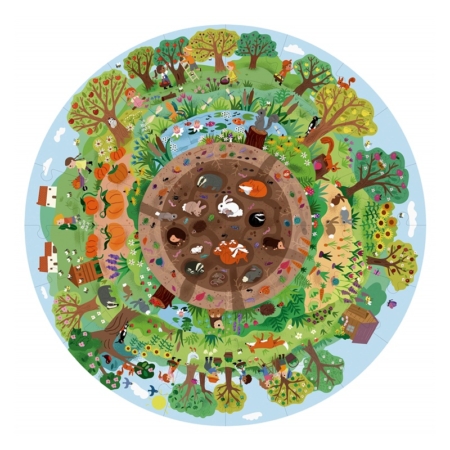 Puzzle circular Bioesfera 48 piezas