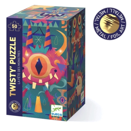 Puzzle metalizado La fiesta de los monstruos 50 piezas