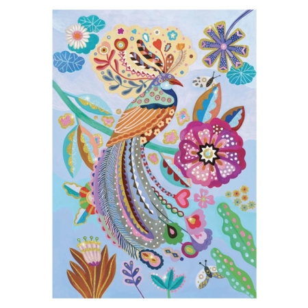 Puzzle glitter Pájaro resplandeciente 50 piezas