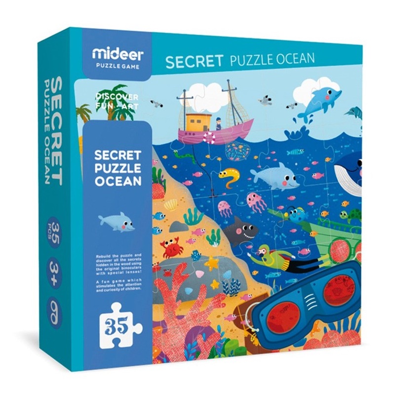 Puzzle secretos del océano 35 piezas