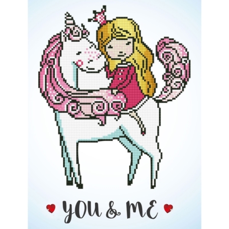 Pintar con diamantes Diamond Dotz You & Me 40 x 30 cm