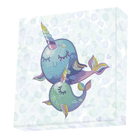 Pintar con diamantes Diamond Dotz Narwhal Dreams 22 x 22 cm