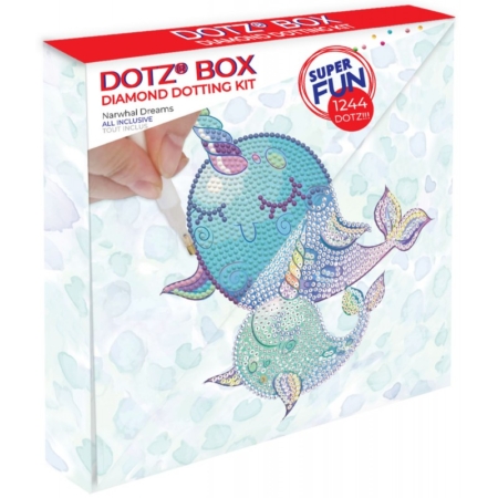 Pintar con diamantes Diamond Dotz Narwhal Dreams 22 x 22 cm