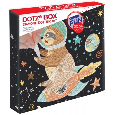 Pintar con diamantes Diamond Dotz Sloth Rocket 22 x 22 cm