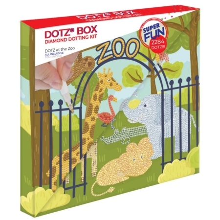 Pintar con diamantes Diamond Dotz At the Zoo 28 x 28 cm