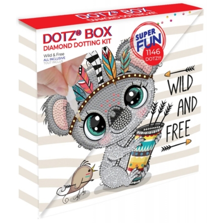 Pintar con diamantes Diamond Dotz Wild & Free 22 x 22 cm