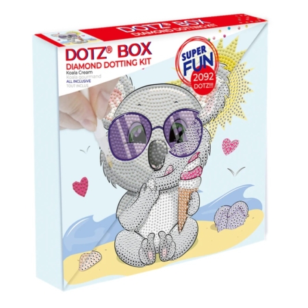 Pintar con diamantes Diamond Dotz Koala Cream 22 x 22 cm