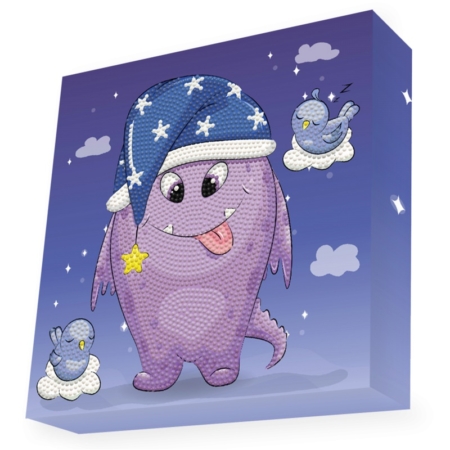 Pintar con diamantes Diamond Dotz Monster tale 22 x 22 cm