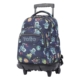 Mochila escolar con ruedas Totto Renglones planetas y aliens