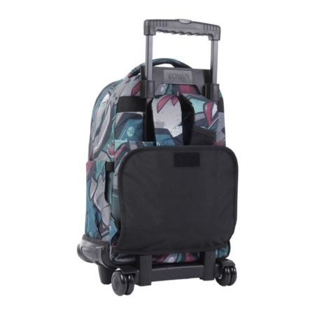 Mochila escolar con ruedas Totto Renglones lienzo eco-friendly