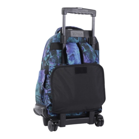 Mochila escolar con ruedas Totto Renglones electric nature eco-friendly