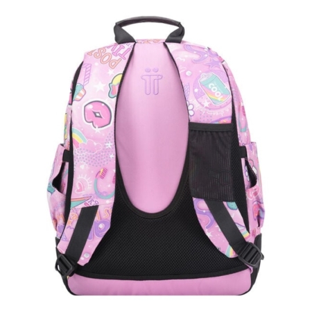 Mochila escolar Totto Crayoles rosa positive world