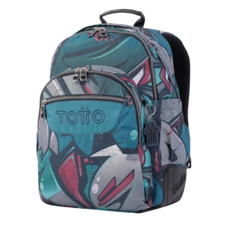Mochila Totto Crayoles escolar lienzo Eco Friendly
