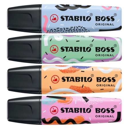 Estuche de 4 rotuladores Stabilo Boss original Pastel by Ju Schnee