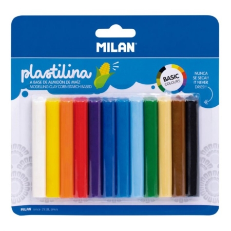 Blíster de 12 barritas de plastilina 140 g