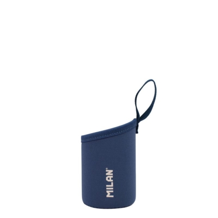 Funda neopreno con asa azul 6 x 12 cm