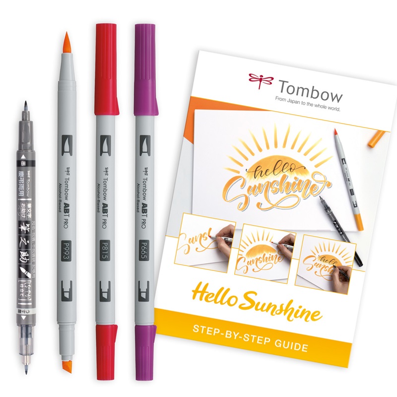 Set de lettering tombow sunny - Material de oficina, escolar y papelería