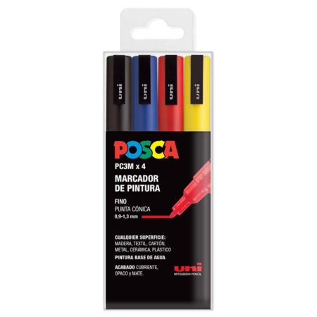 Rotulador posca pc 3ml purpurina - Material de oficina, escolar y