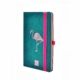 Cuaderno Design F3 liso Flamingo 100x150mm.