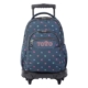Mochila escolar con ruedas Totto Renglones Corazones