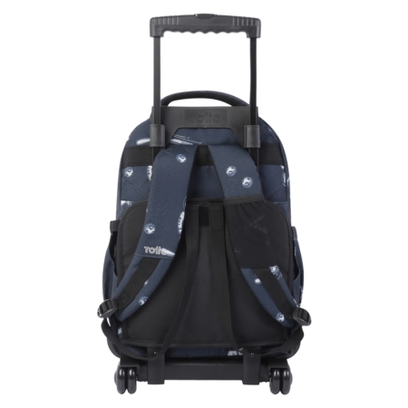 Mochila escolar con ruedas Totto Renglones Astronautas