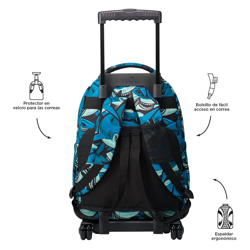 Ruedas para mochila 2025 totto