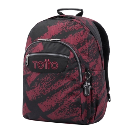 Mochila escolar Totto Acuareles Tiza roja