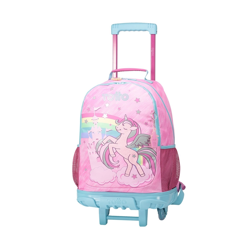 Mochila escolar con ruedas Totto Fantasy unicornio grande