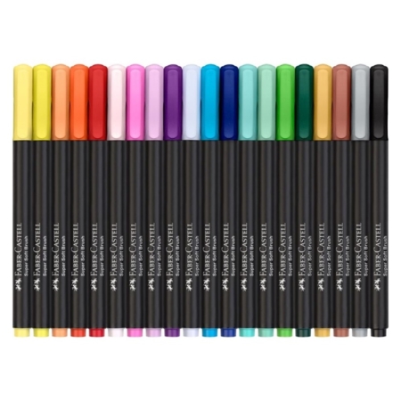 Estuche de 20 rotuladores punta pincel Black Edition
