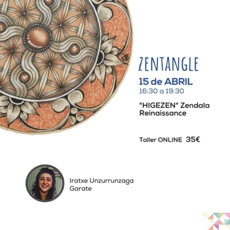 Curso online de Zentangle "Higezen" con Iratxe Unzurrunzaga - 15 de abril 16:30 a 19:30