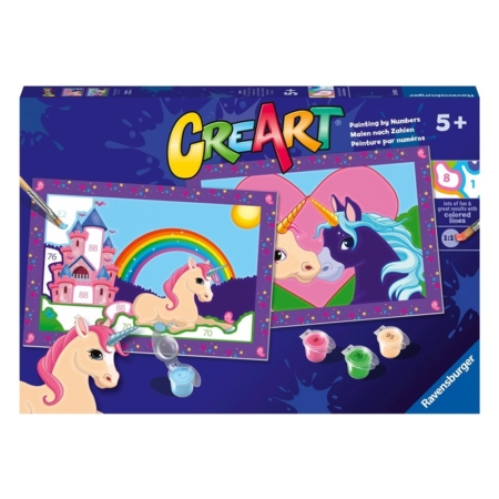 Pintar por números Unicornios