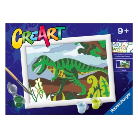 Pintar por números Dinosaurio