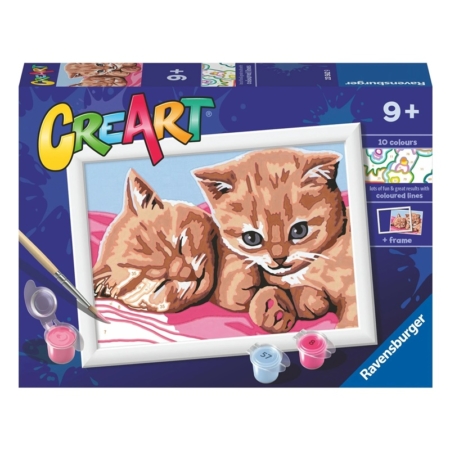 Pintar por números Gatitos amigos