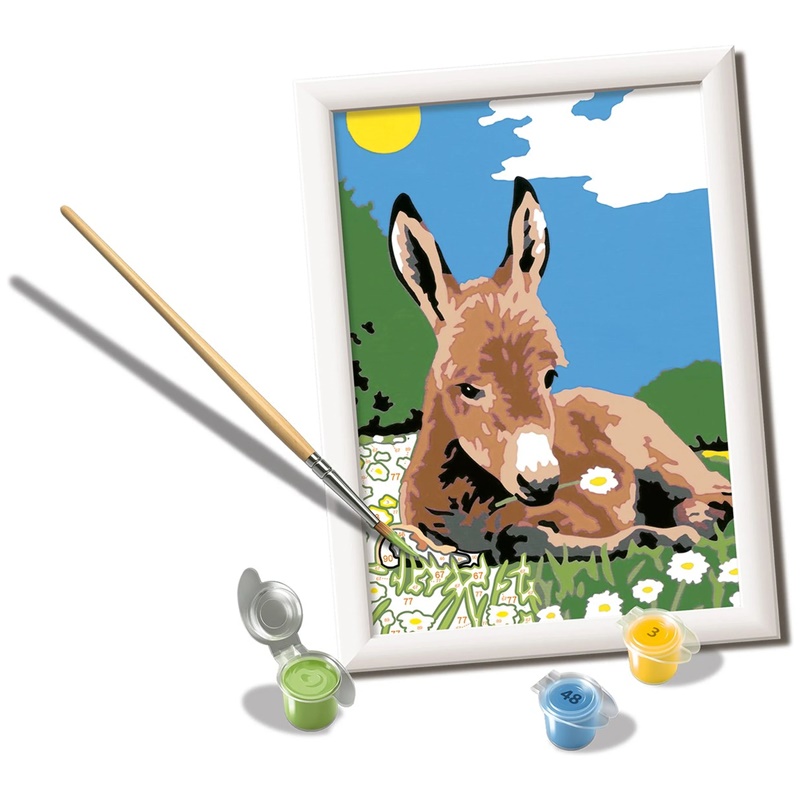 Pintar por números Burro 2 Pintar por números Burro