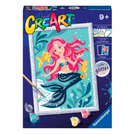 Pintar por números Sirenita