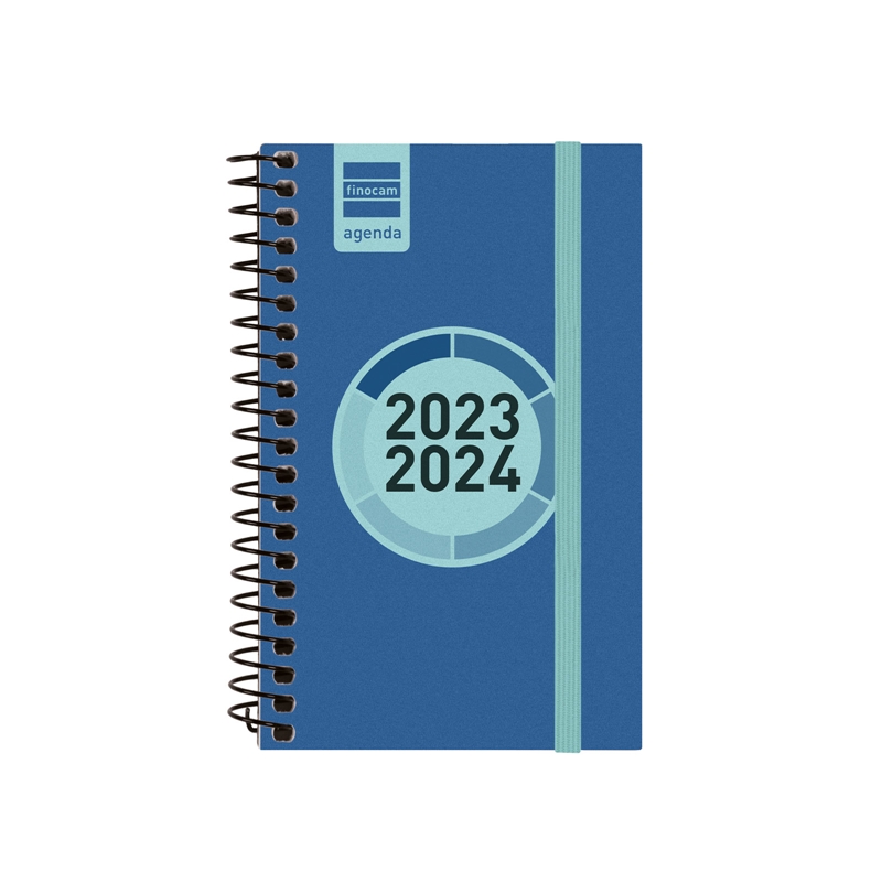 Agenda escolar 2023-2024 Finocam E3 semana vista Espir Label Azul cobalto